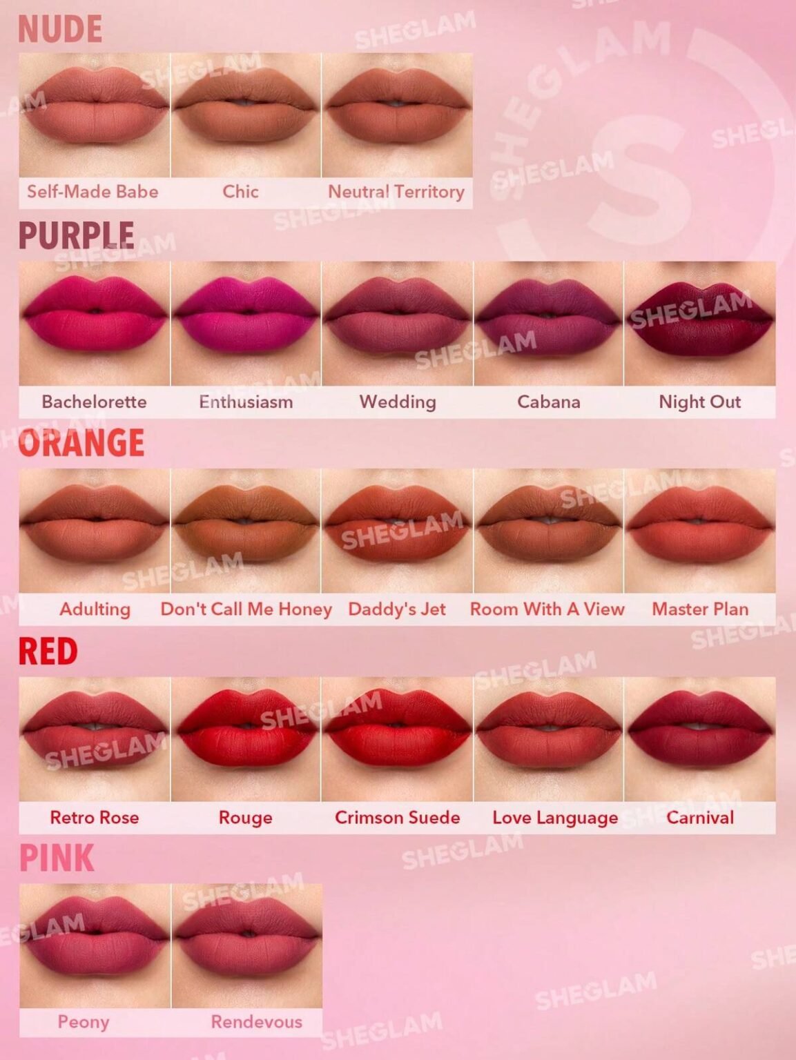 ⁦أحمر شفاه Matte Allure - روج من SHEGLAM⁩ - الصورة ⁦3⁩